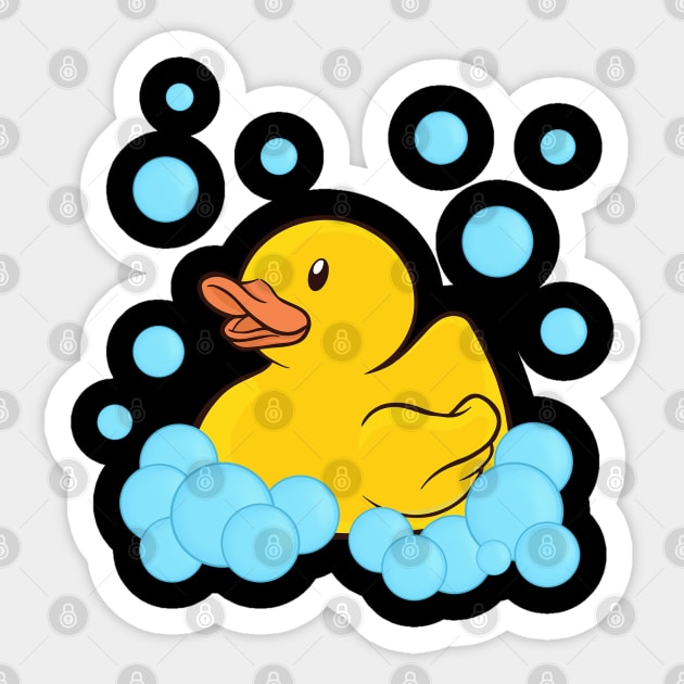 rubber duck rubber duck squeaker duck Sticker by favoriteshirt